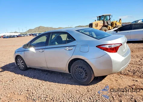 2014 Toyota Corolla L z USA, uszkodzony, nr VIN 2T1BURHE9EC045338